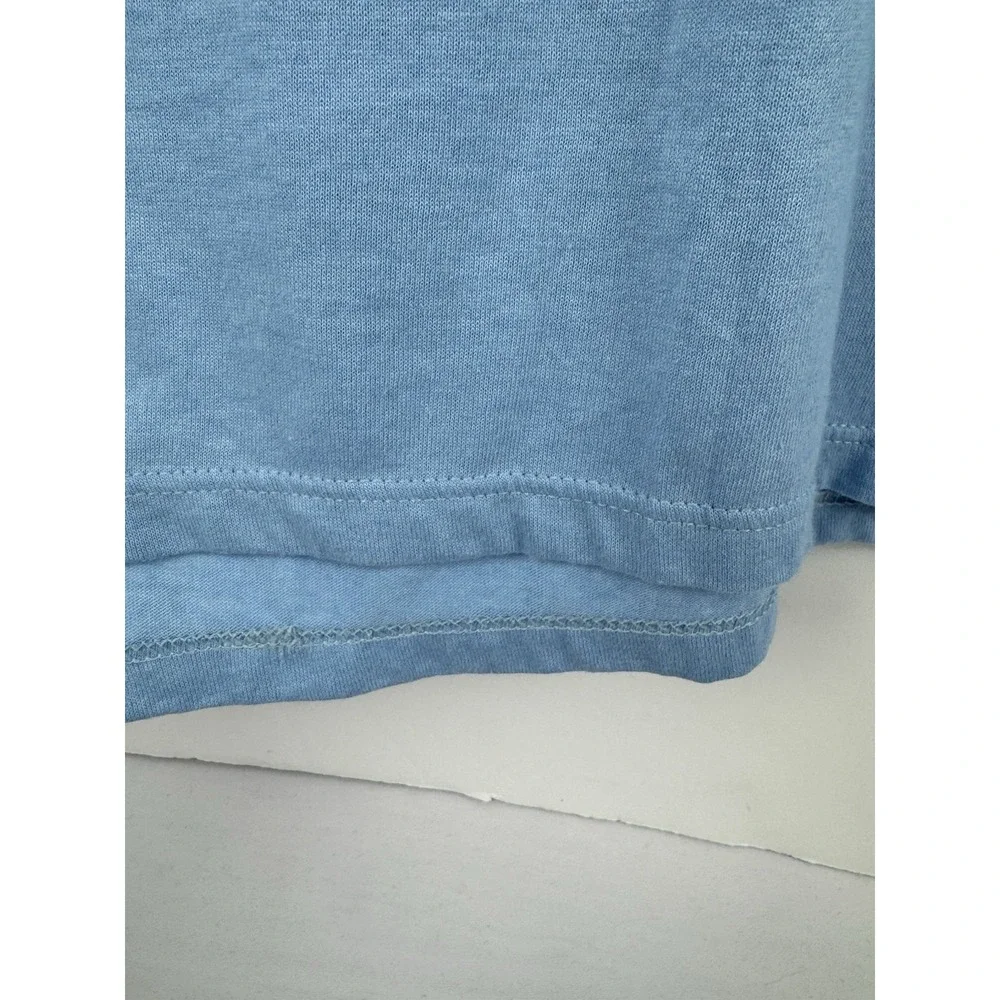 VTG Jerzees Pocket T-Shirt Thin Sz Small Blue NFM Nebraska Furniture‎ Mart S.S.